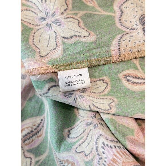 Misa Dress Green Kate Mini Ruched Puffed Floral Pintuck Tie Back A Line Boho XS - Picture 12 of 13